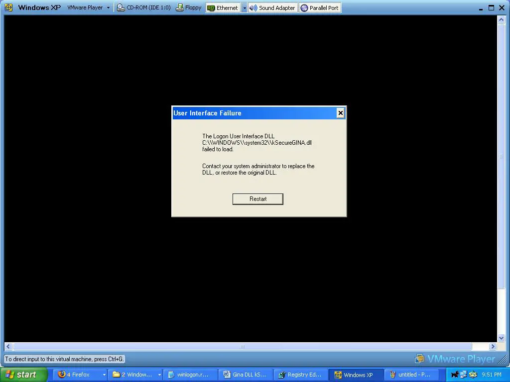Unable To Load User Profile Service Windows Vista