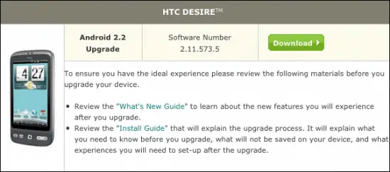 Htc desire android 2.2 rom download
