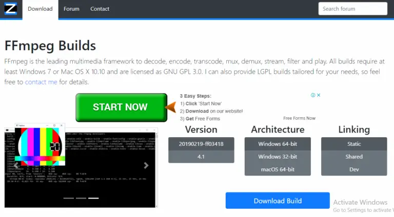 FFmpeg 6.1 download the last version for windows